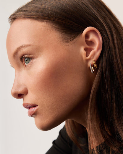Classic Ovate Hoop Earrings | 18ct Recycled Gold Vermeil on Recycled Sterling Silver