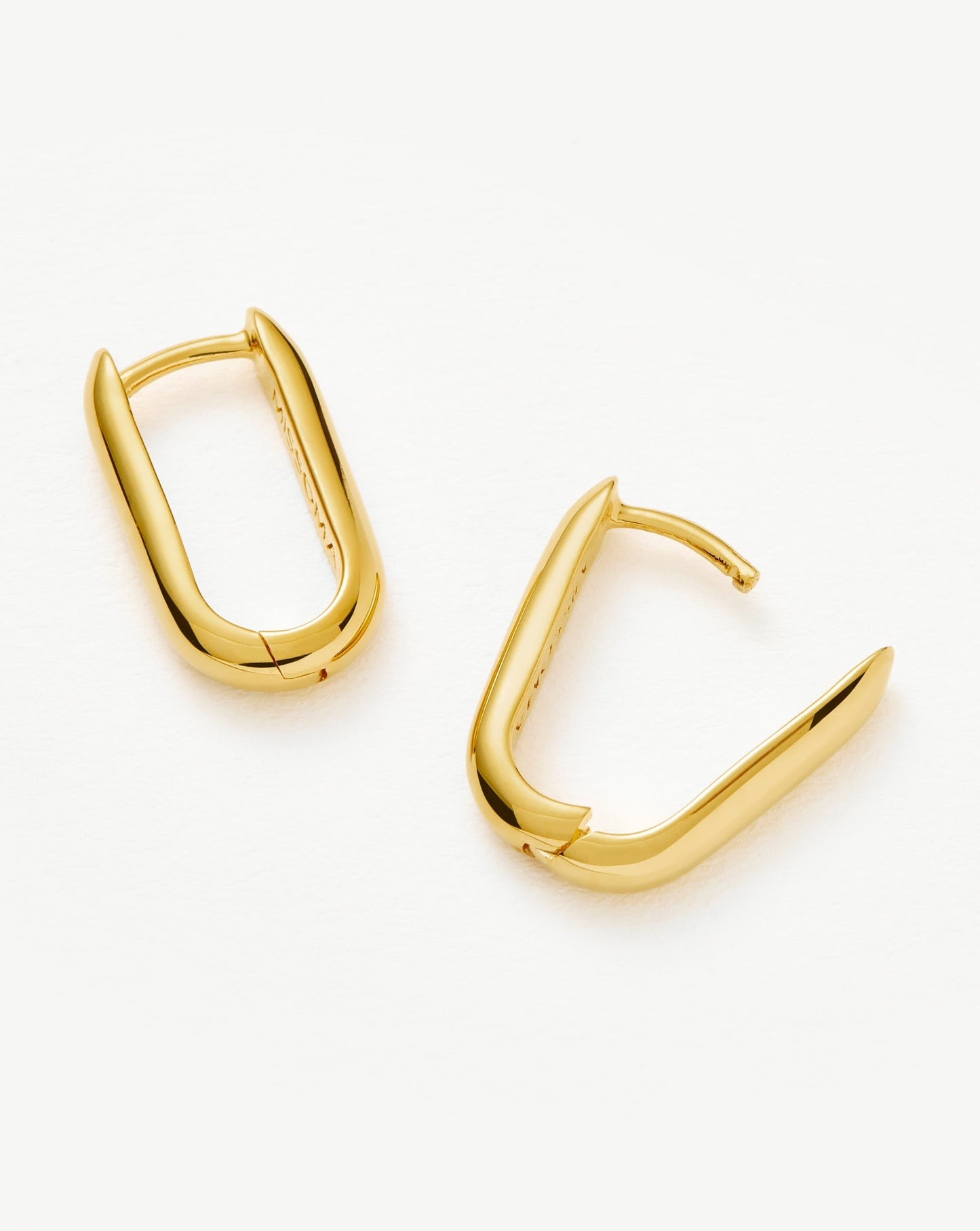 Classic Ovate Hoop Earrings | 18ct Recycled Gold Vermeil on Recycled Sterling Silver