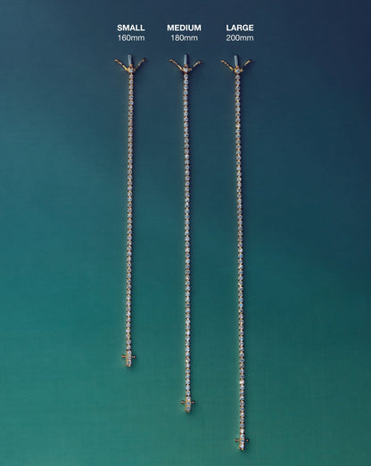 Classic Tennis Bracelet | 18ct Gold Vermeil Cubic Zirconia