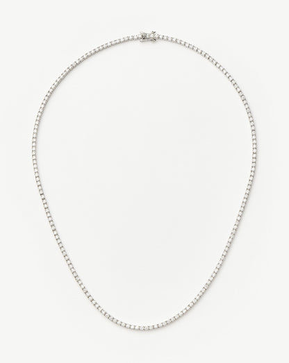 Classic Tennis Necklace | Sterling Silver Cubic Zirconia