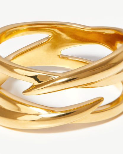 Claw Entwine Ring | 18ct Gold Vermeil