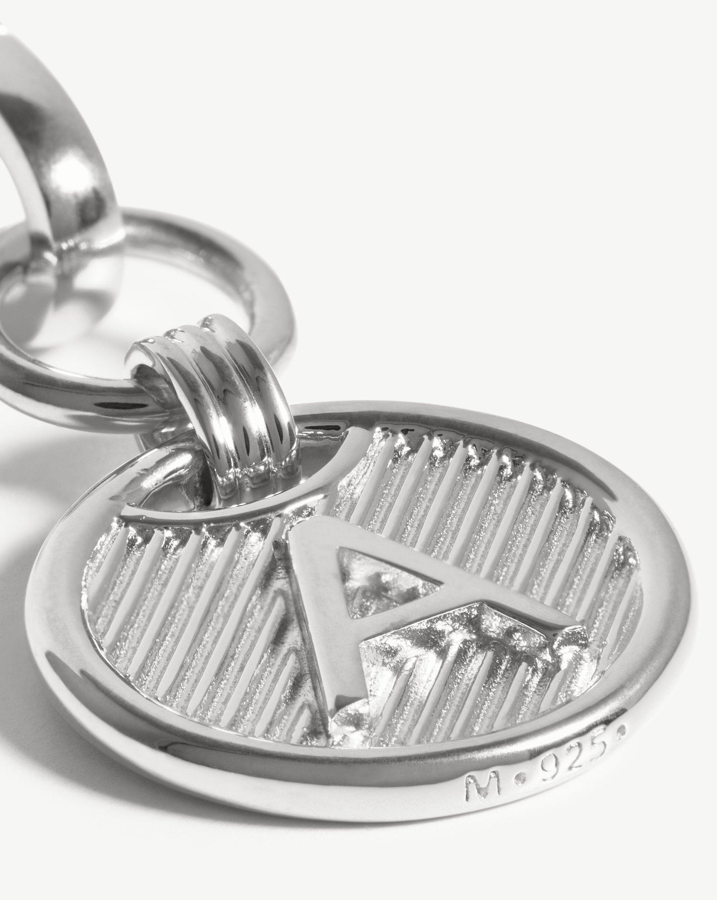 Clip-On Initial Pendant - Initial A | Silver Plated