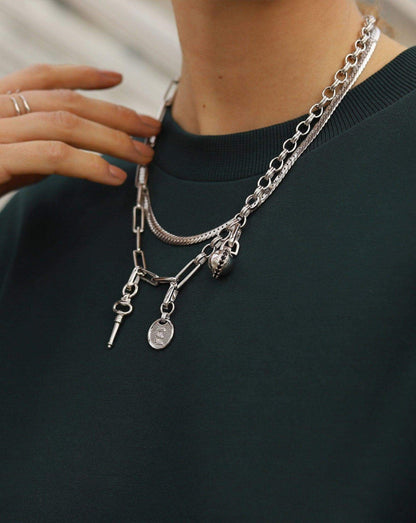 Clip-On Initial Pendant - Initial A | Silver Plated