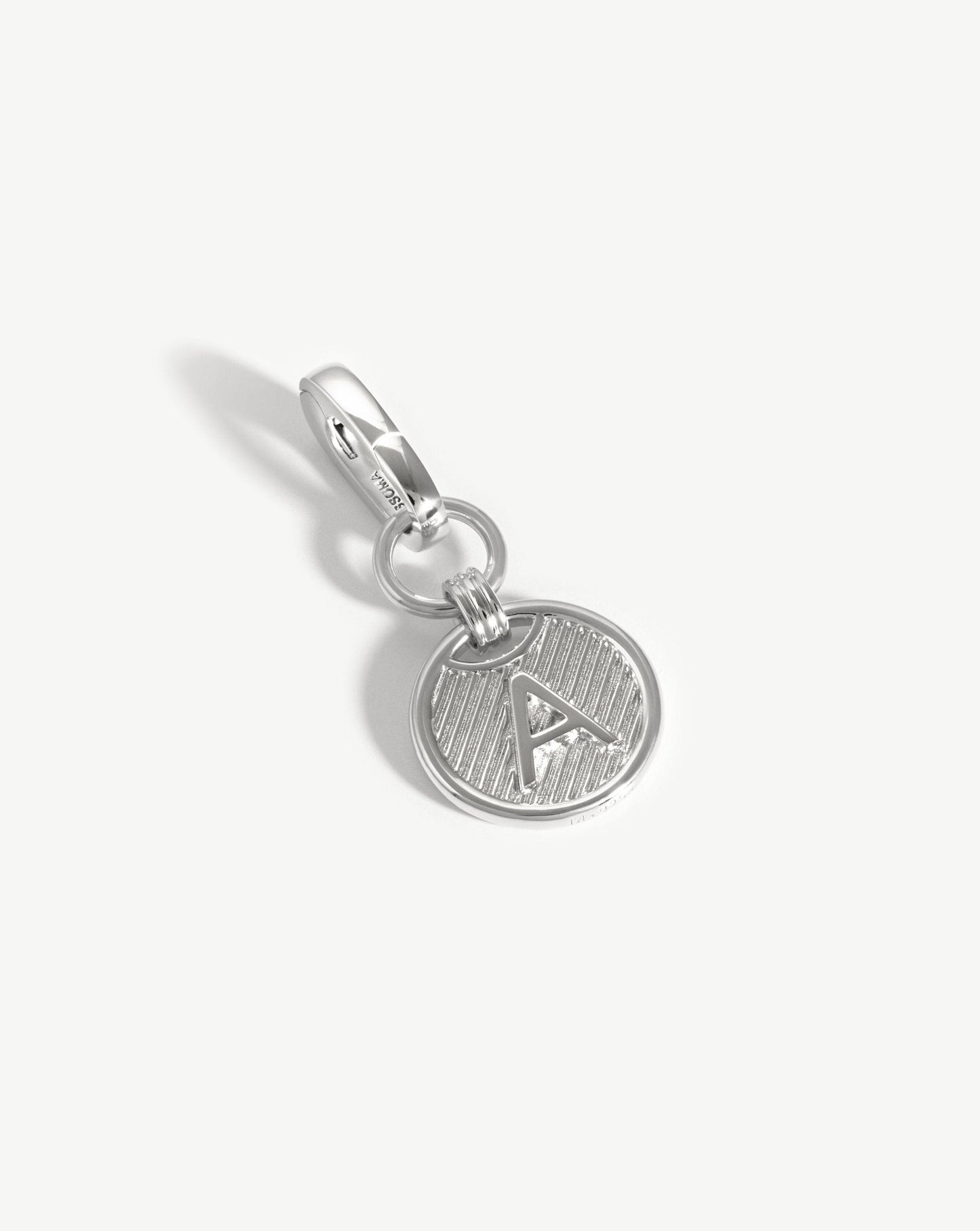 Clip-On Initial Pendant - Initial A | Silver Plated