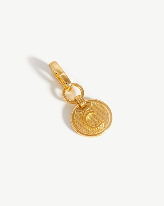 Clip-On Initial Pendant - Initial C