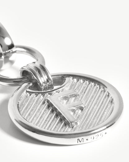 Clip-On Initial Pendant - Initial F | Silver Plated