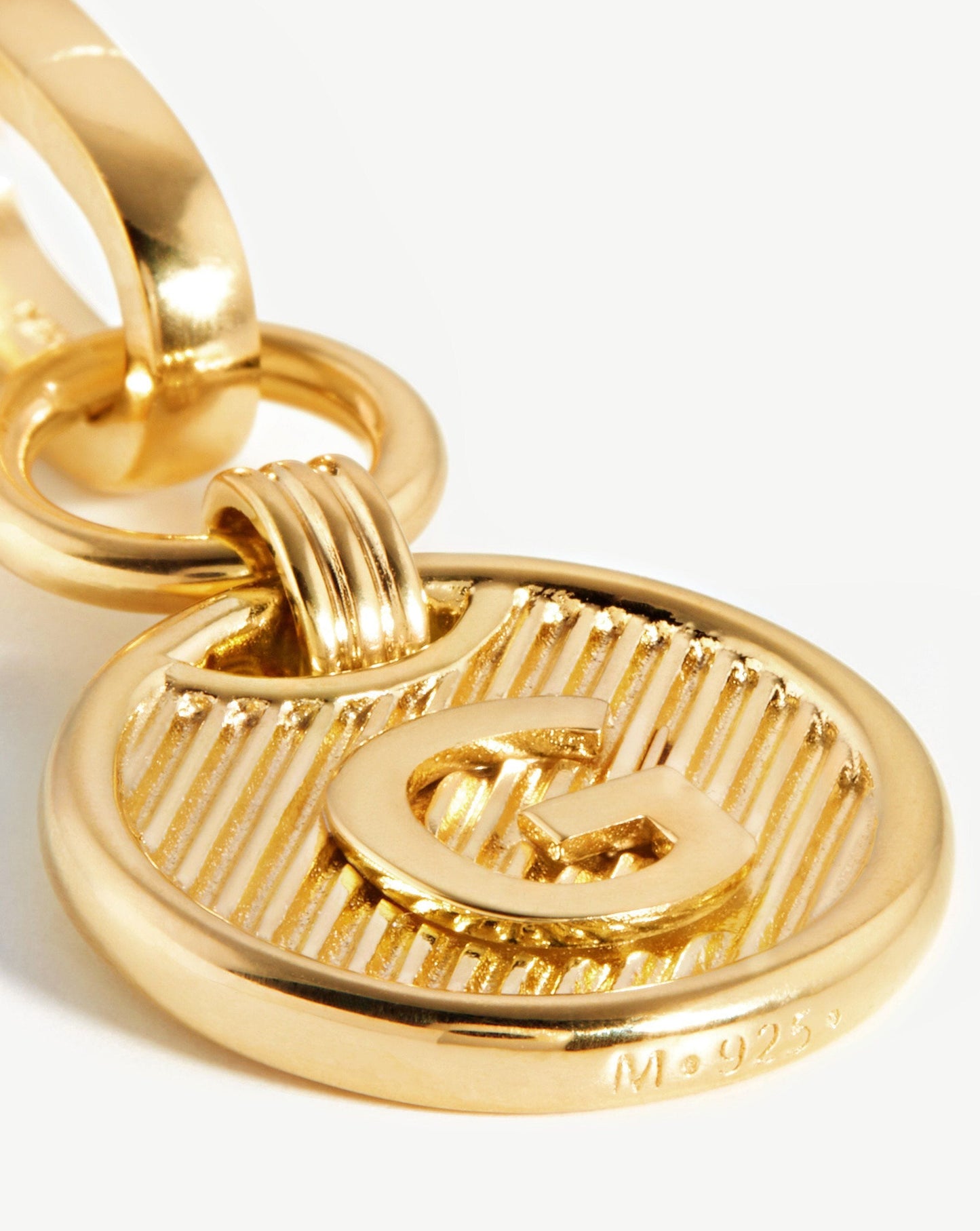 Clip-On Initial Pendant - Initial G