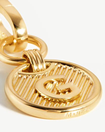 Clip-On Initial Pendant - Initial G