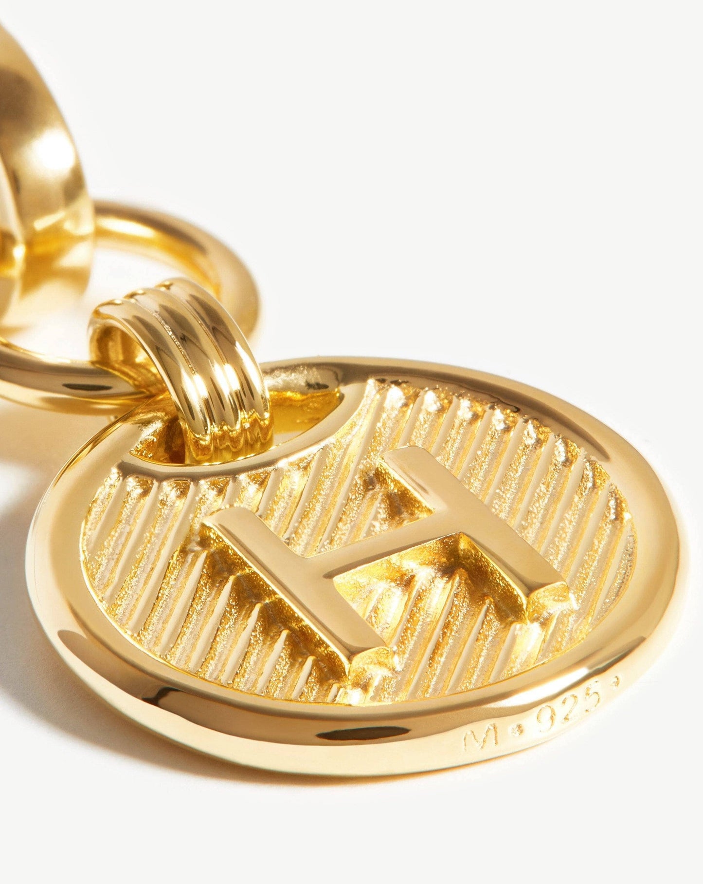 Clip-On Initial Pendant - Initial H