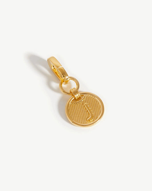 Clip-On Initial Pendant - Initial J