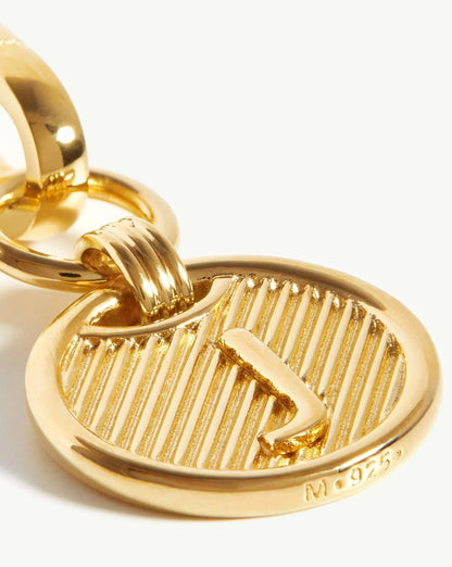 Clip-On Initial Pendant - Initial J