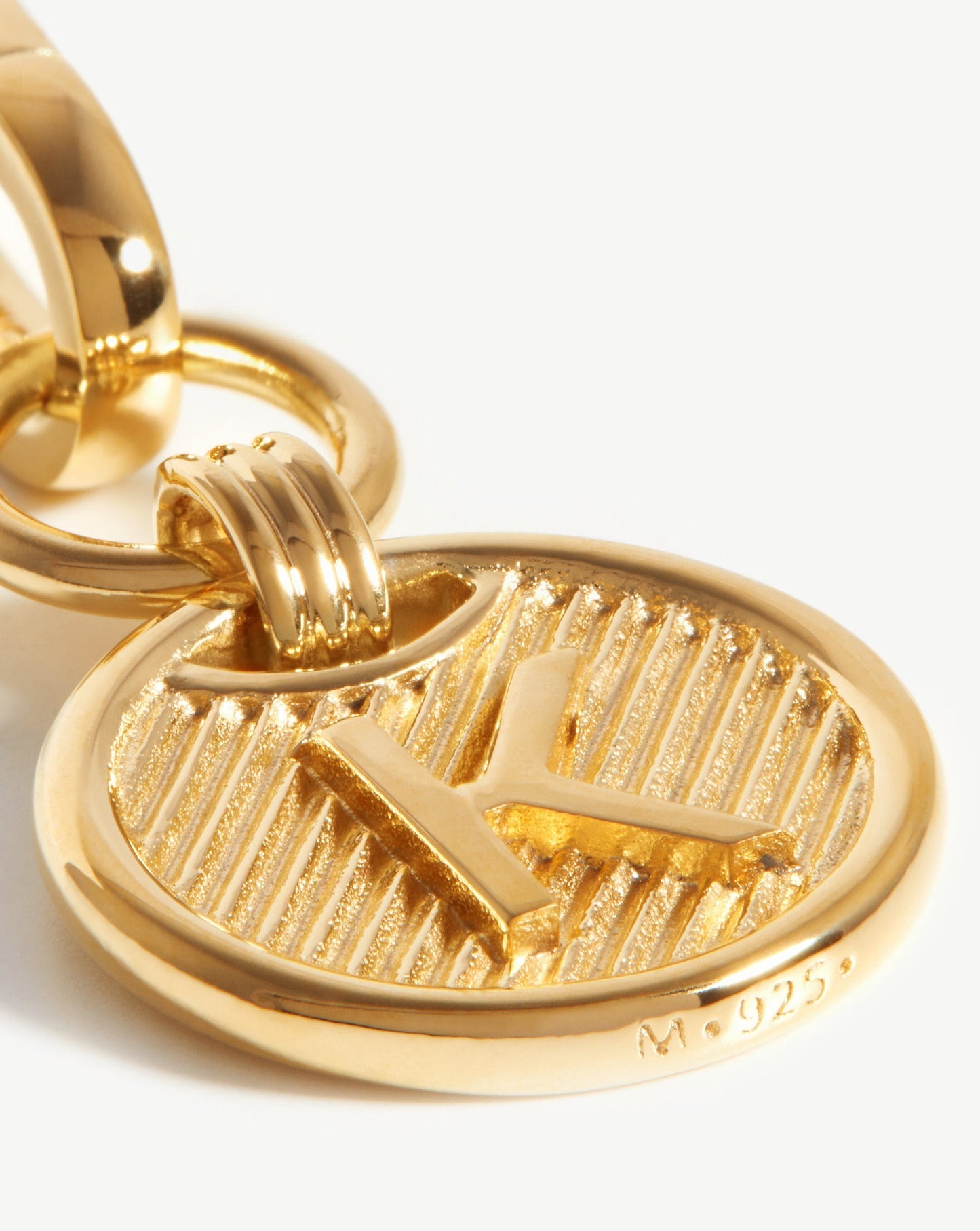 Clip-On Initial Pendant - Initial K