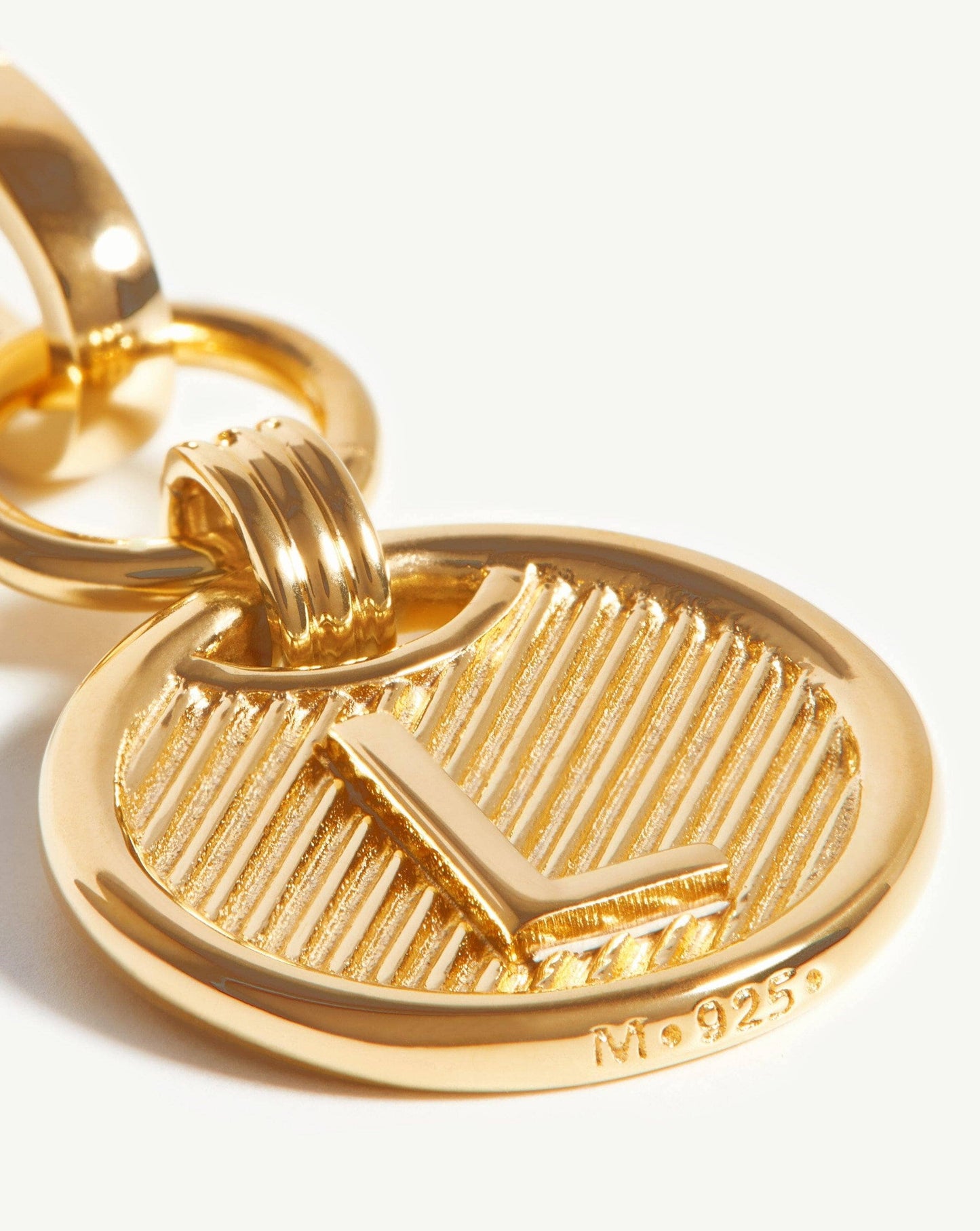 Clip-On Initial Pendant - Initial L