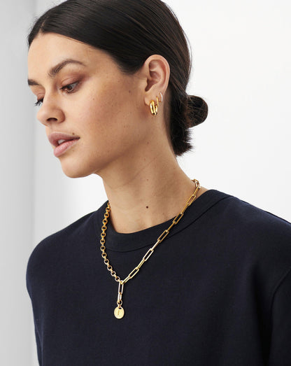 Clip-On Initial Pendant - Initial M