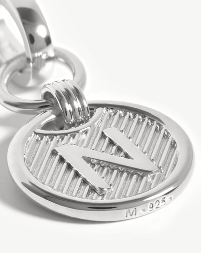 Clip-On Initial Pendant - Initial N | Silver Plated