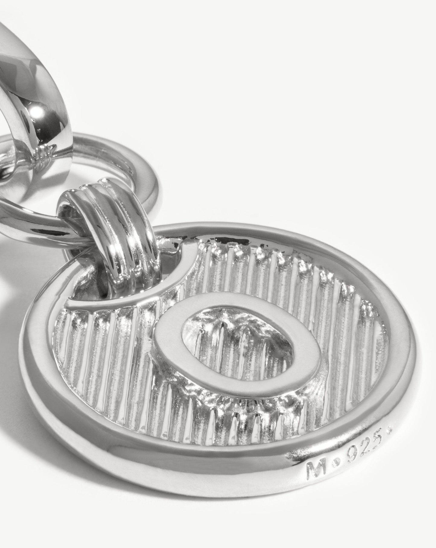 Clip-On Initial Pendant - Initial O | Silver Plated