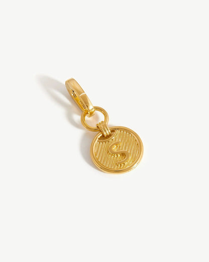 Clip-On Initial Pendant - Initial S