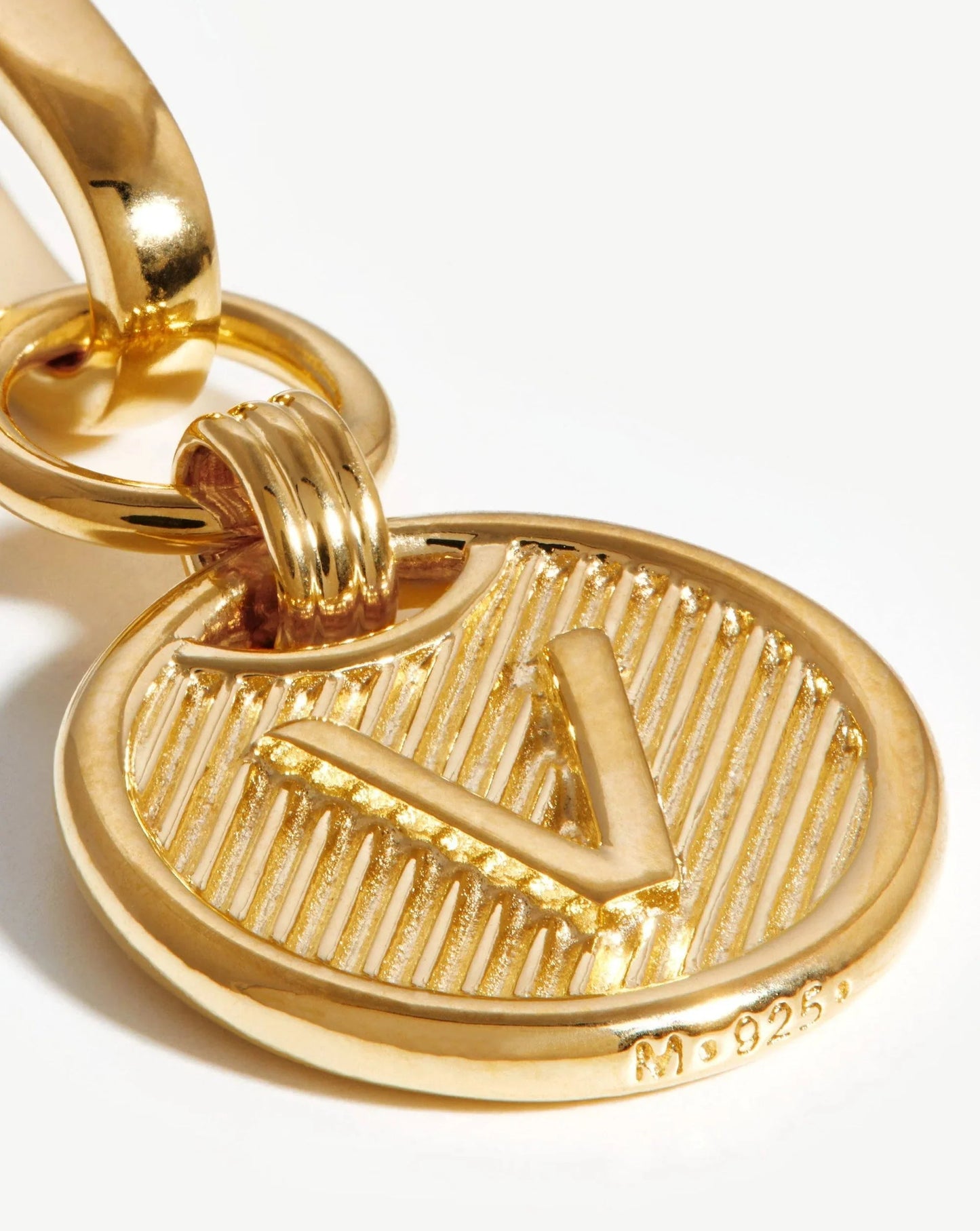 Clip-On Initial Pendant - Initial V