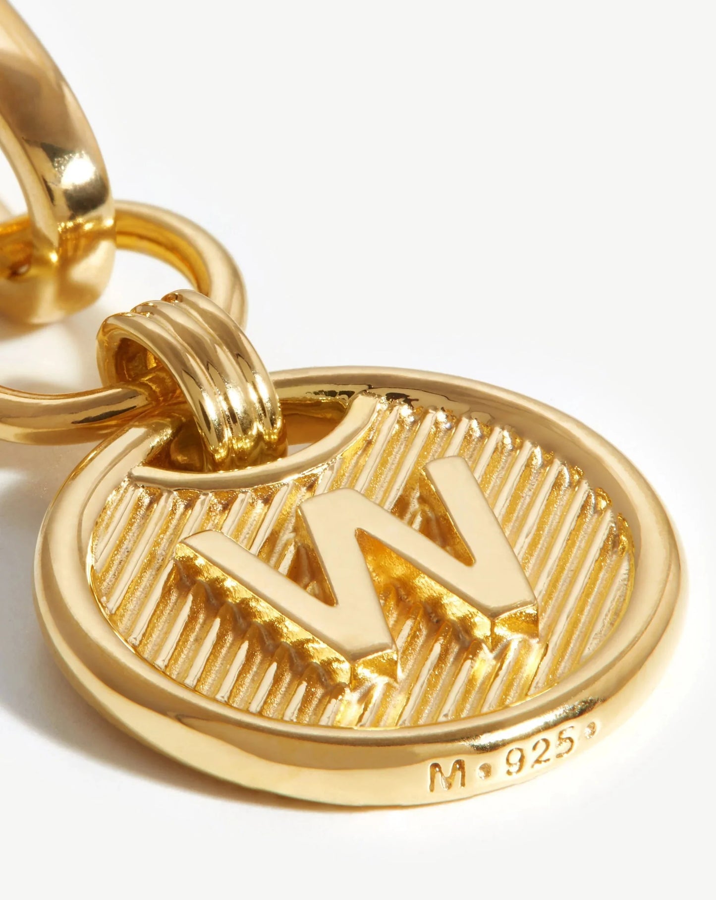 Clip-On Initial Pendant - Initial W