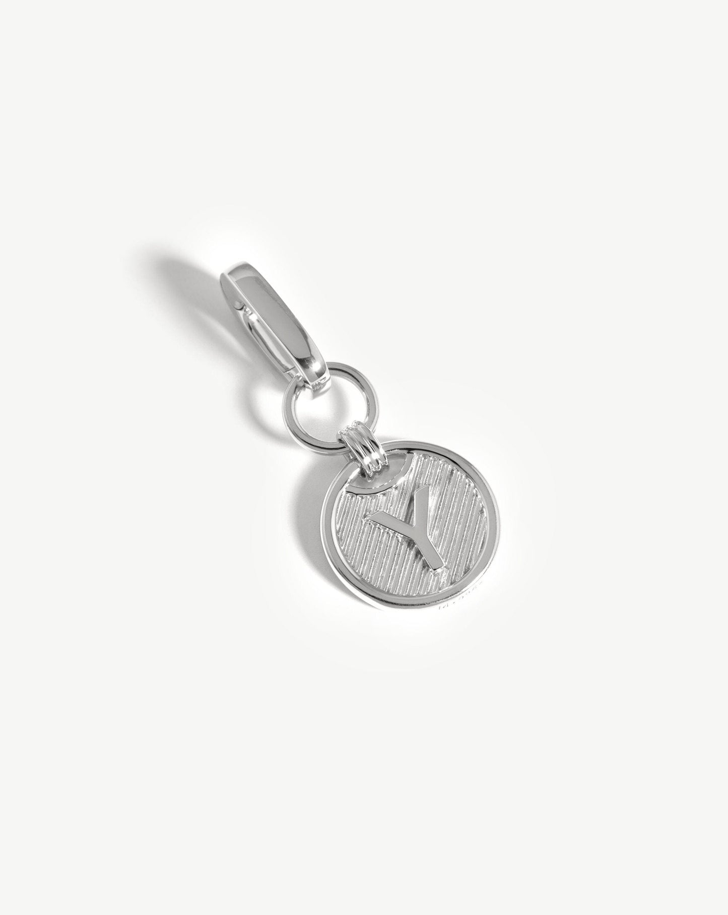 Clip-On Initial Pendant - Initial Y | Silver Plated