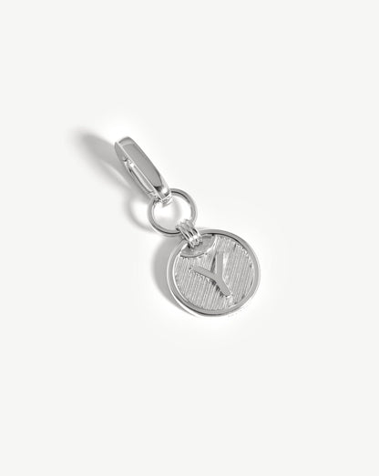 Clip-On Initial Pendant - Initial Y | Silver Plated