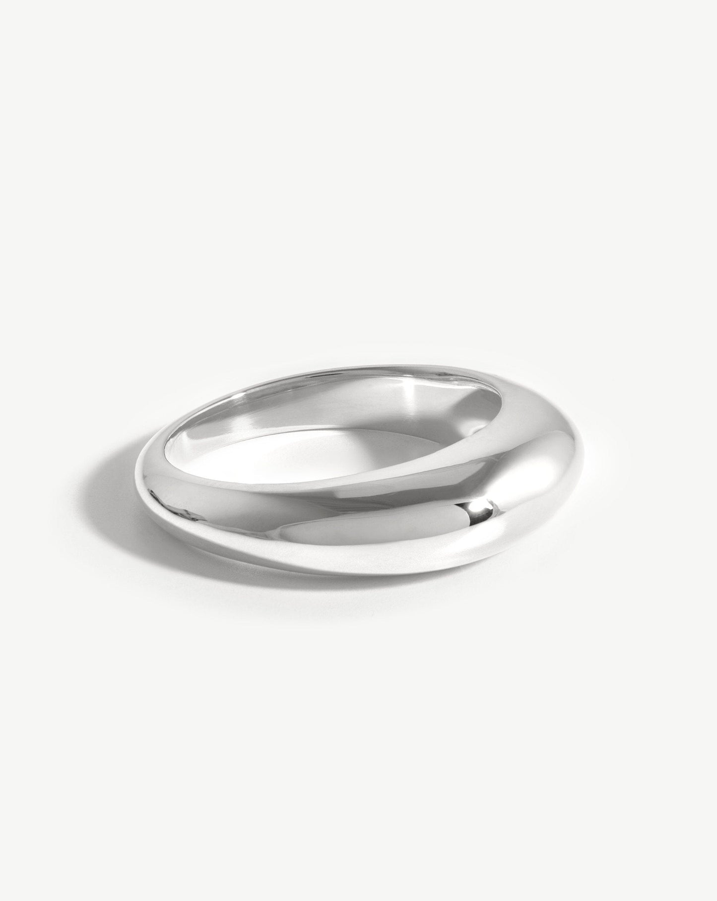 Dome Plain Ring | Silver Plated
