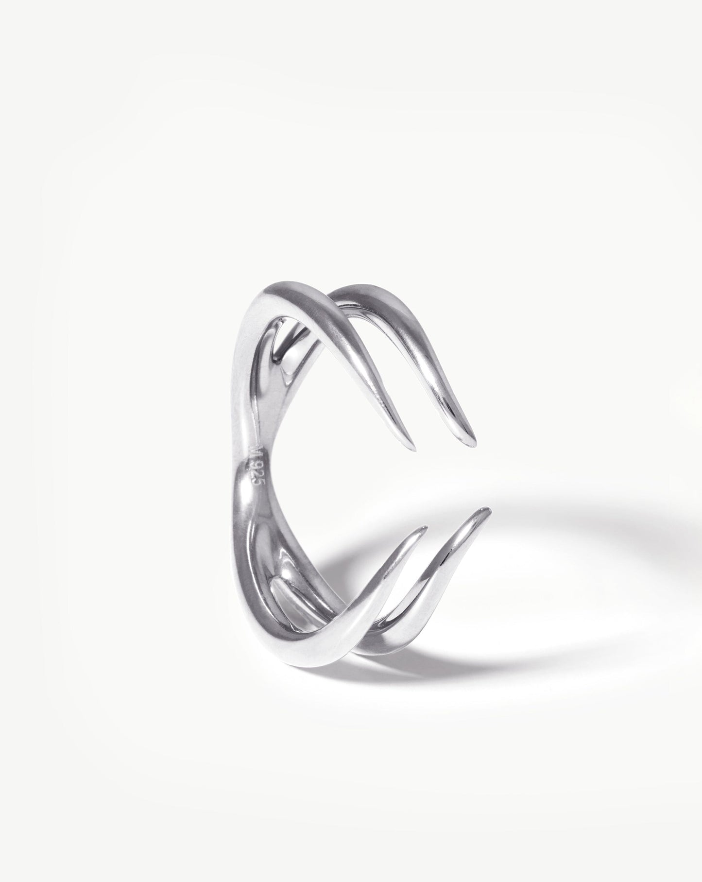 Double Claw Open Ring | Sterling Silver