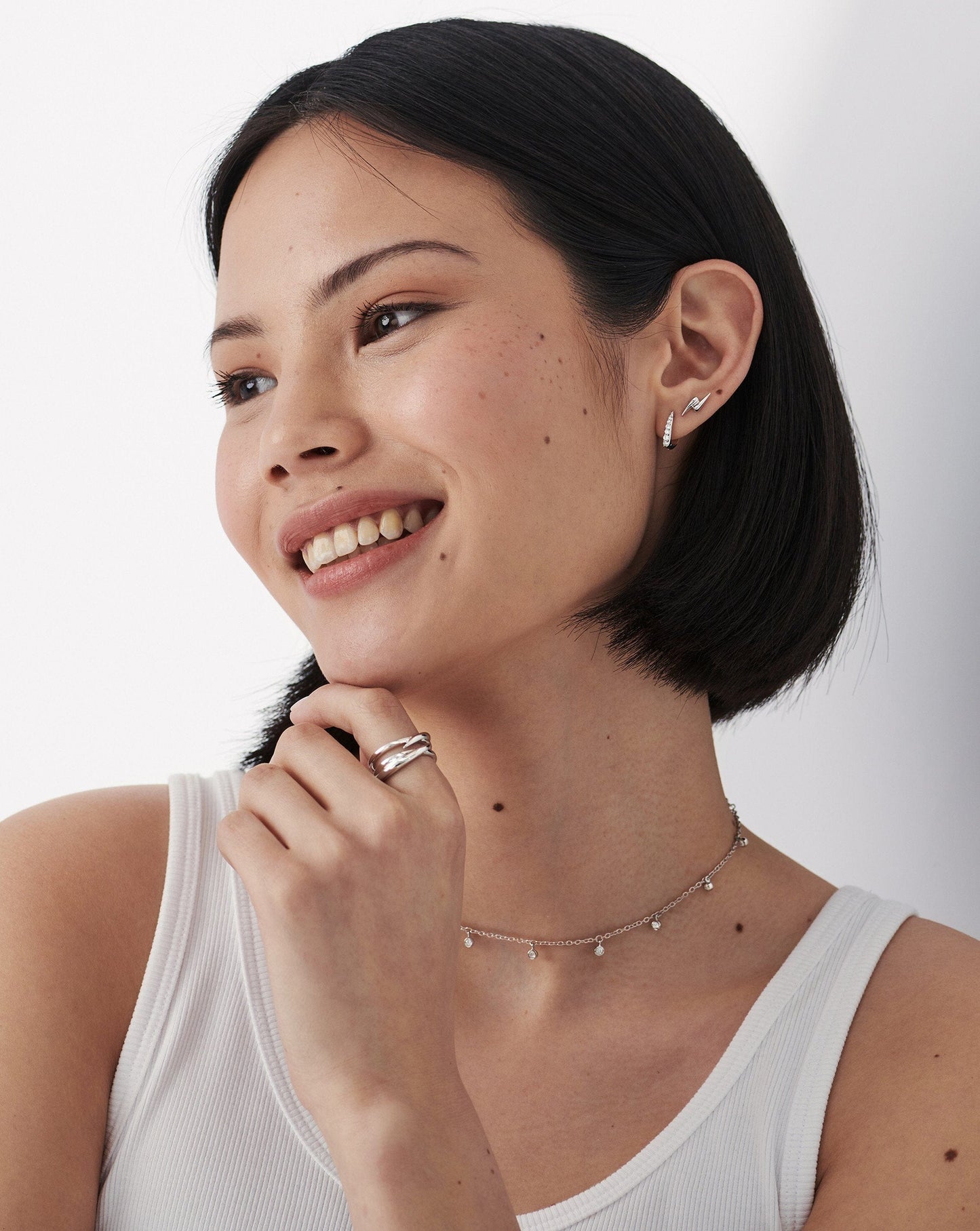 Double Claw Stud Earrings | Sterling Silver