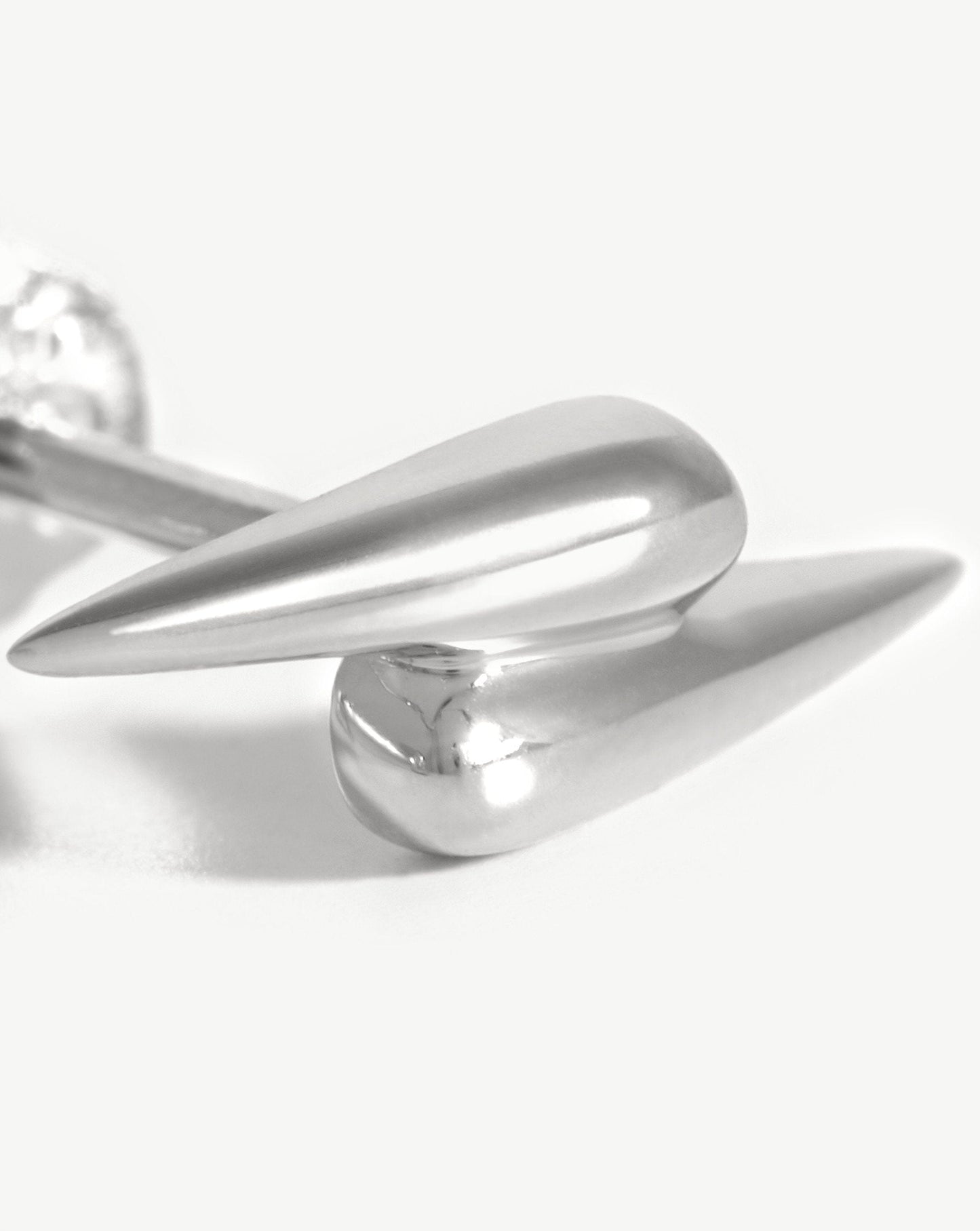 Double Claw Stud Earrings | Sterling Silver