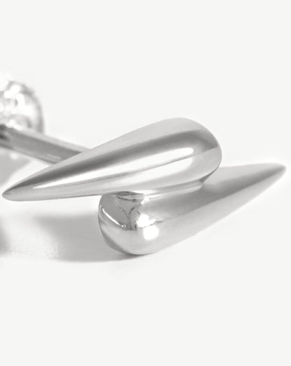 Double Claw Stud Earrings | Sterling Silver