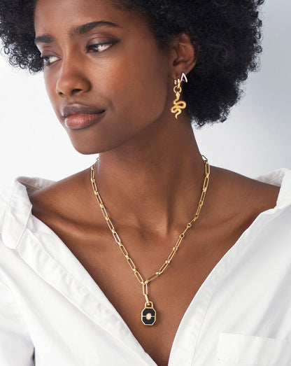 Locket Aegis Chain Necklace