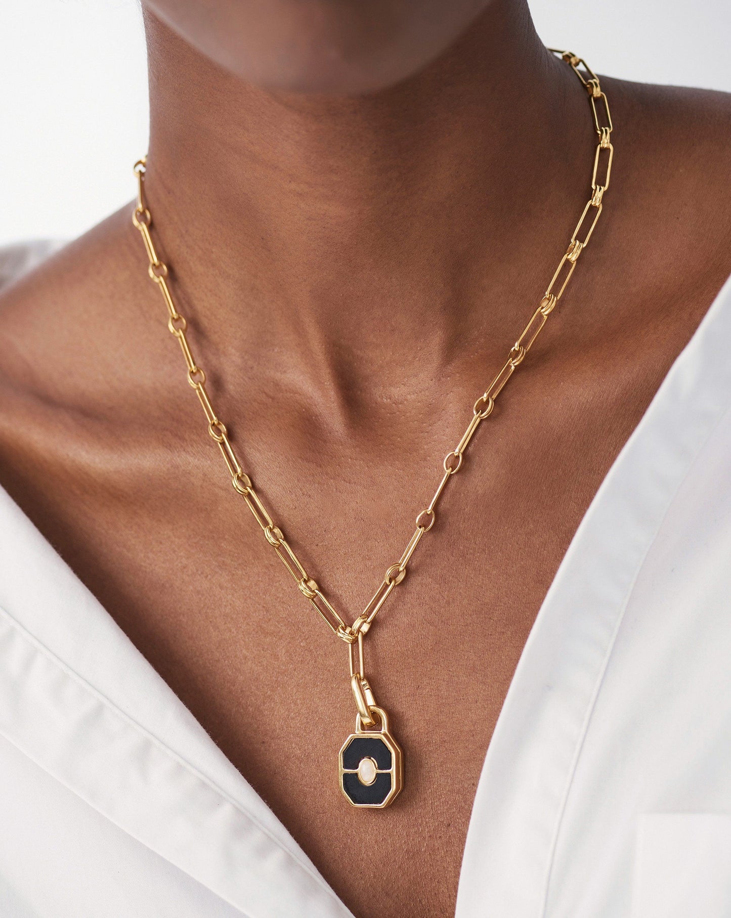 Locket Aegis Chain Necklace