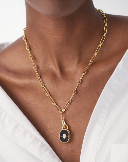 Locket Aegis Chain Necklace