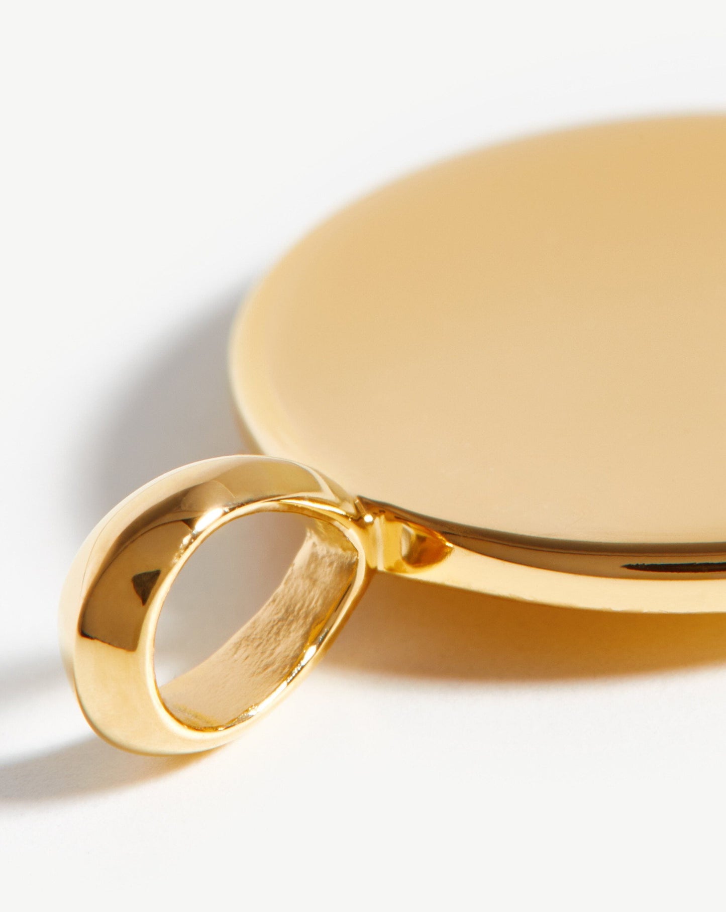 Engravable Round Disc Pendant