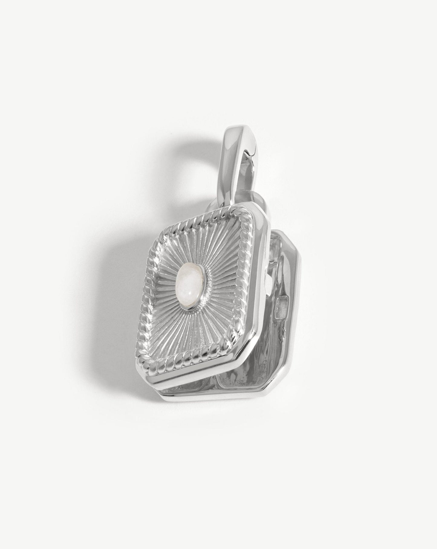 Square Locket Clip-On Pendant