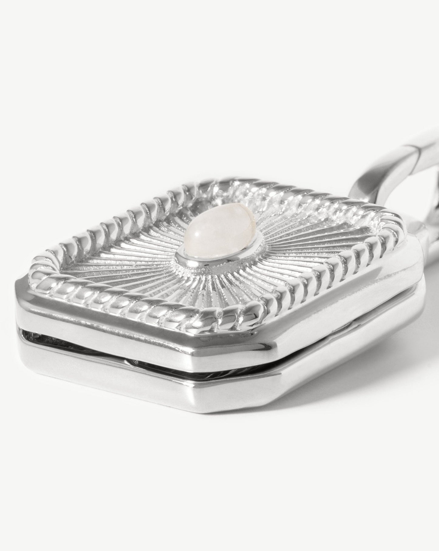 Square Locket Clip-On Pendant