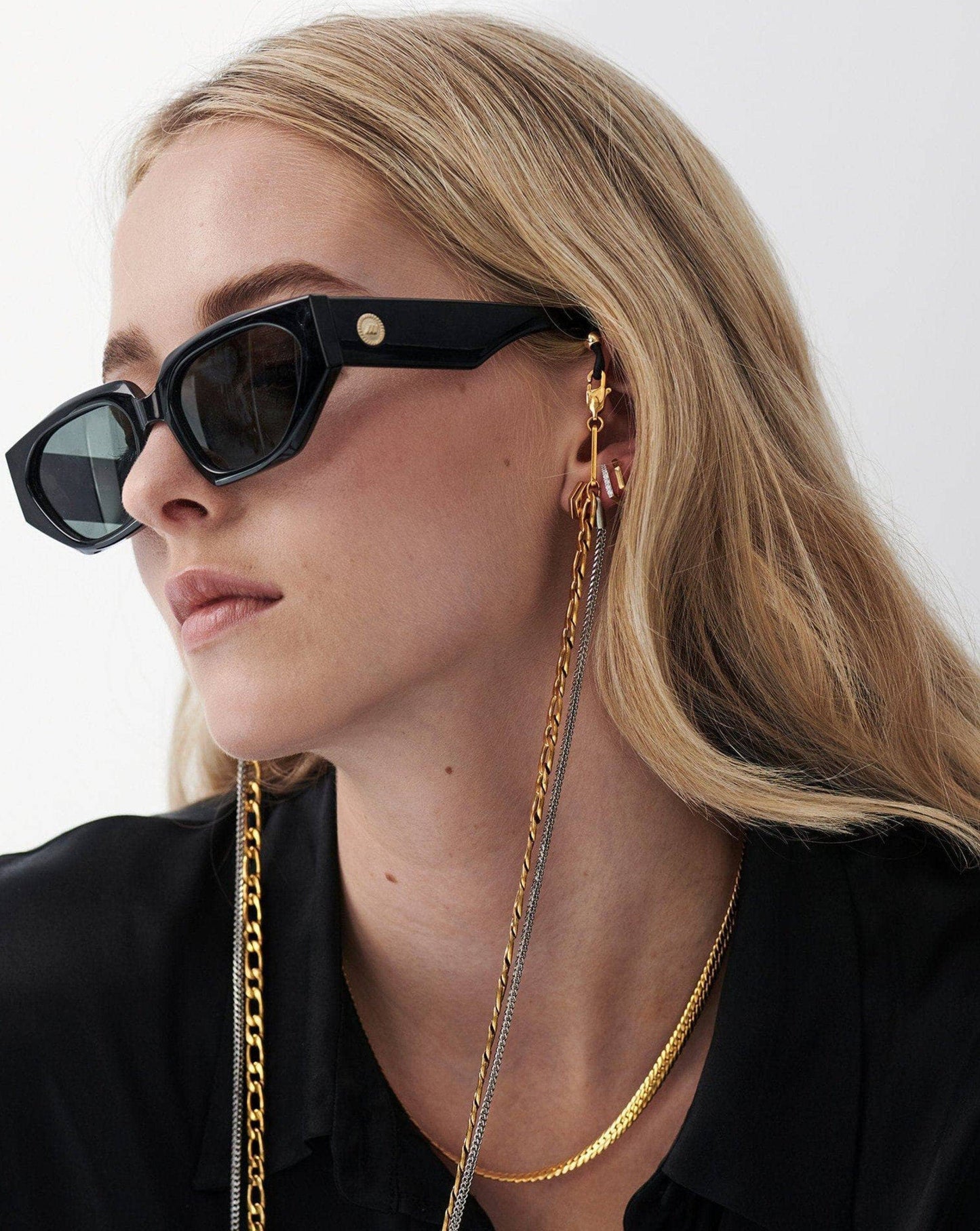 Figaro & Mini Cube Double Eyewear Chain