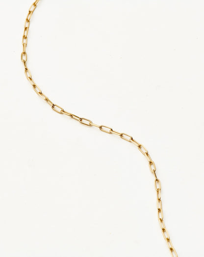 Fine Classic Paperclip Chain Necklace | 14ct Solid Gold
