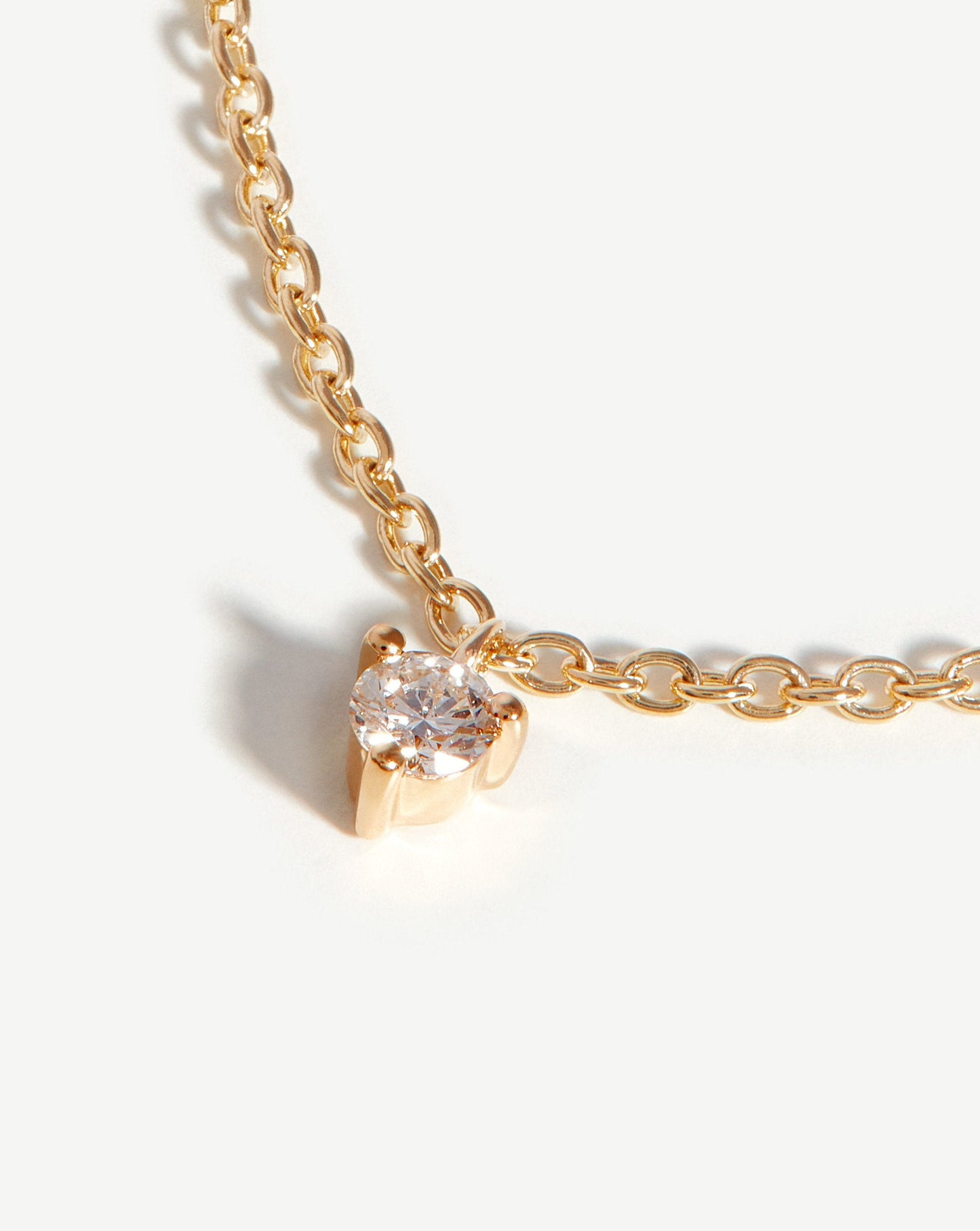 Fine Diamond Drop Necklace | 14ct Solid Gold/Diamond