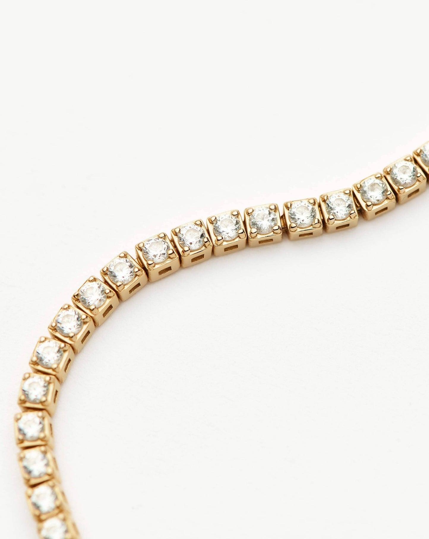 Fine Diamond Tennis Bracelet - Size M | 14ct Solid Gold Lab Grown Diamonds