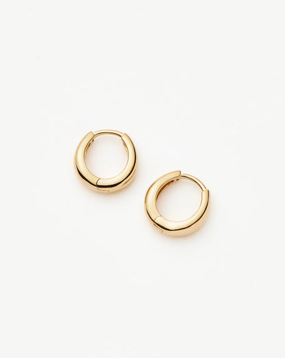 Fine Dome Huggies | 14ct Solid Gold