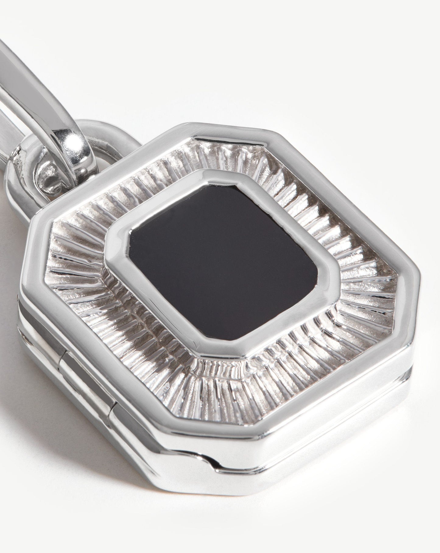 Fused Octagon Clip-On Locket