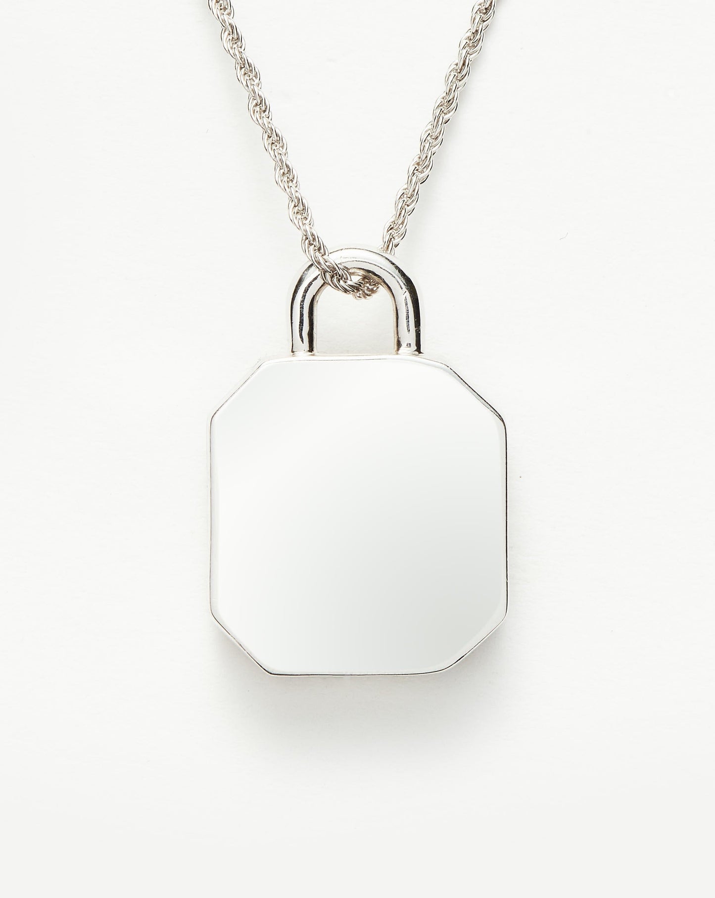 Fused Octagon Locket Necklace
