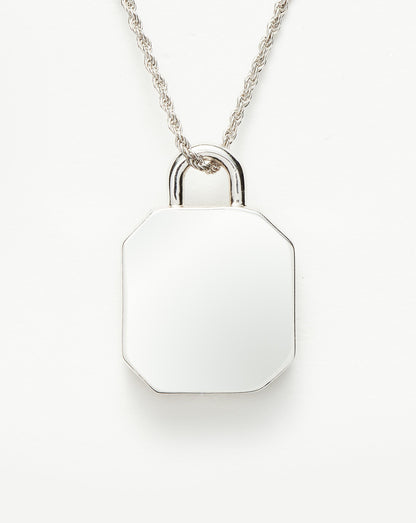 Fused Octagon Locket Necklace