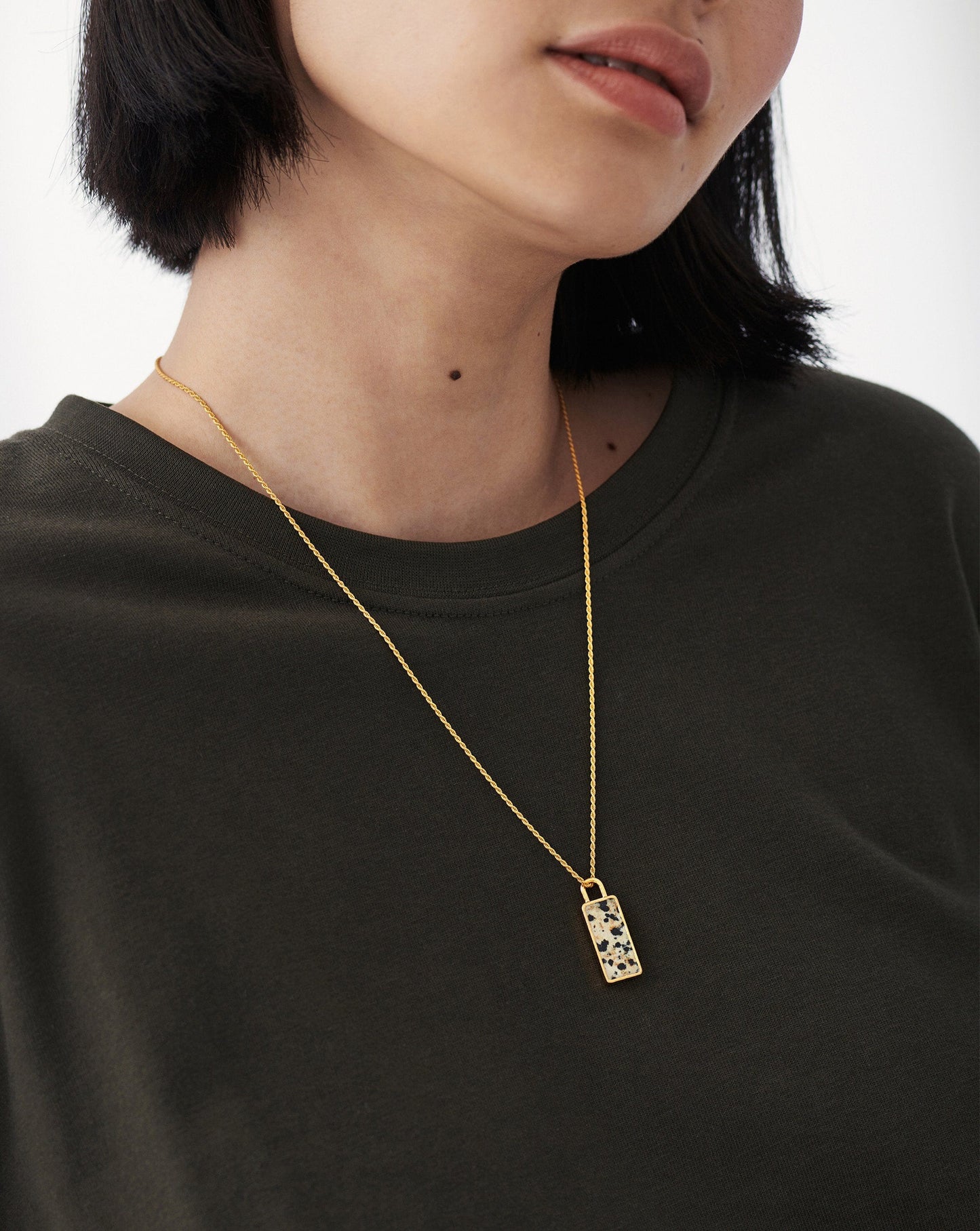 Fused Pendant Rope Necklace