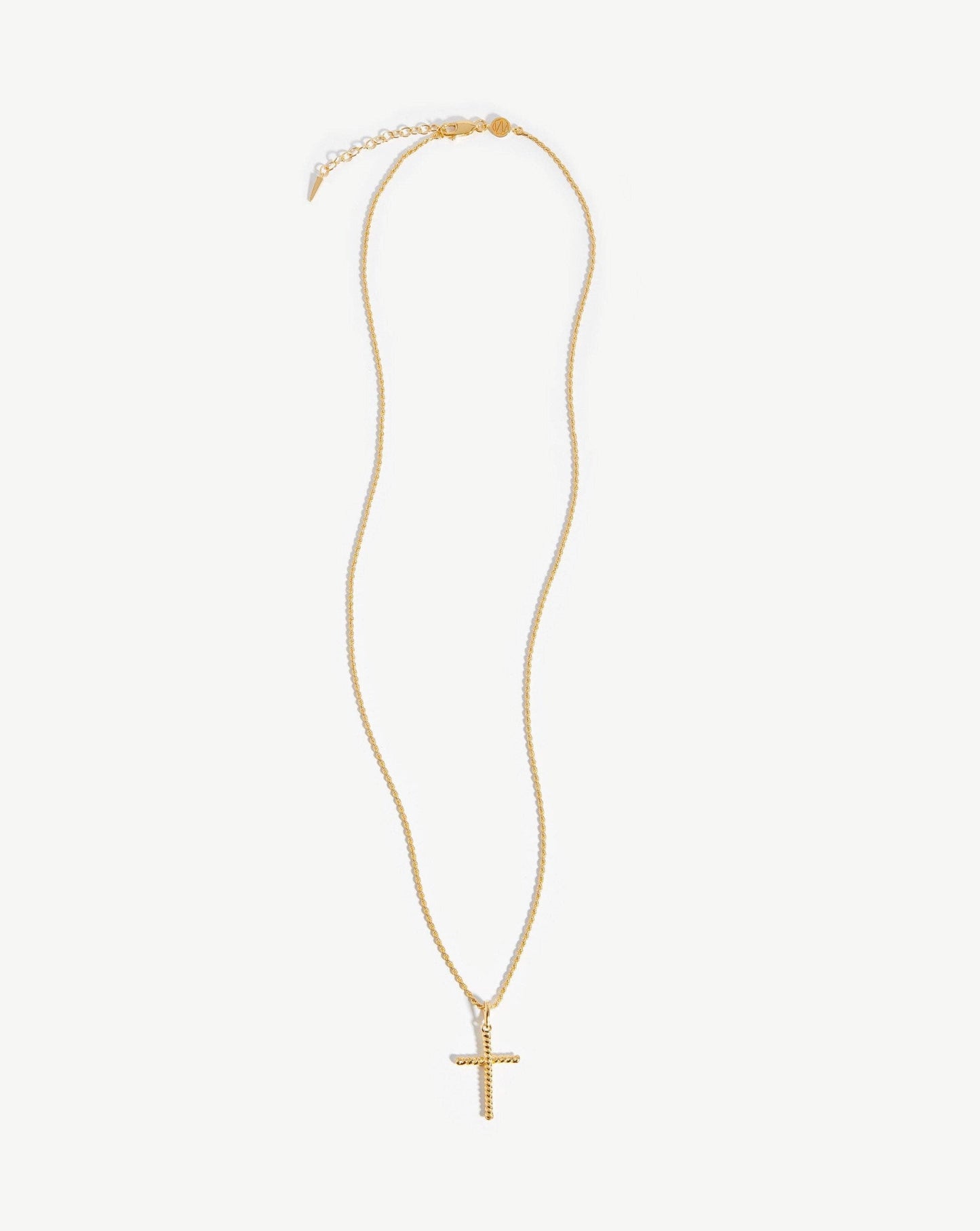 Fused Twisted Cross Necklace