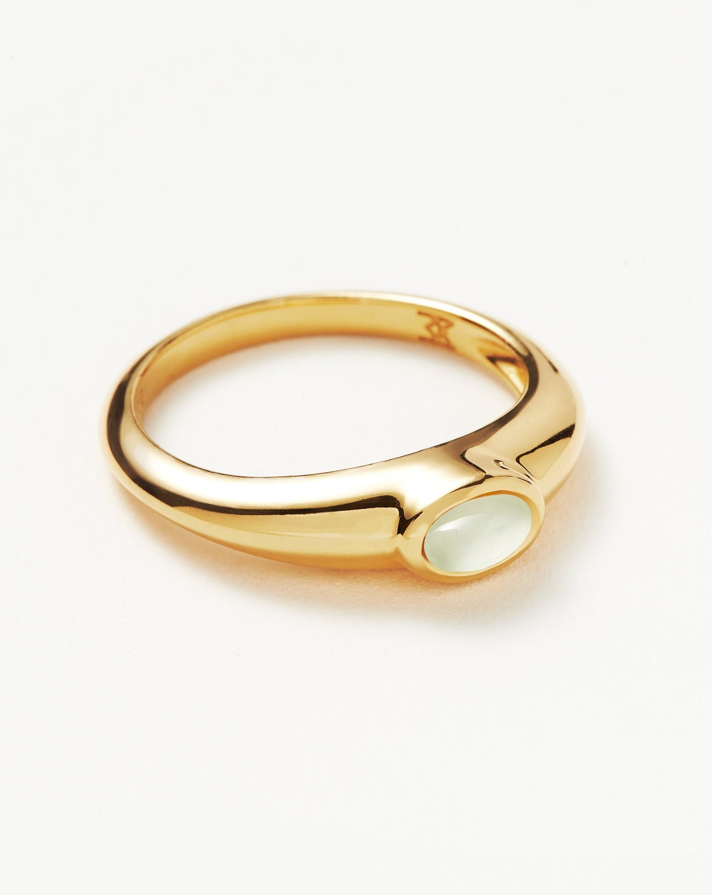 Good Vibes Gemstone Stacking Ring | 18ct Gold Vermeil/Rainbow Moonstone