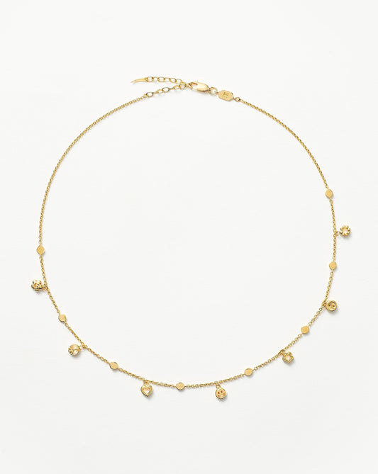 Good Vibes Multi Charm Choker