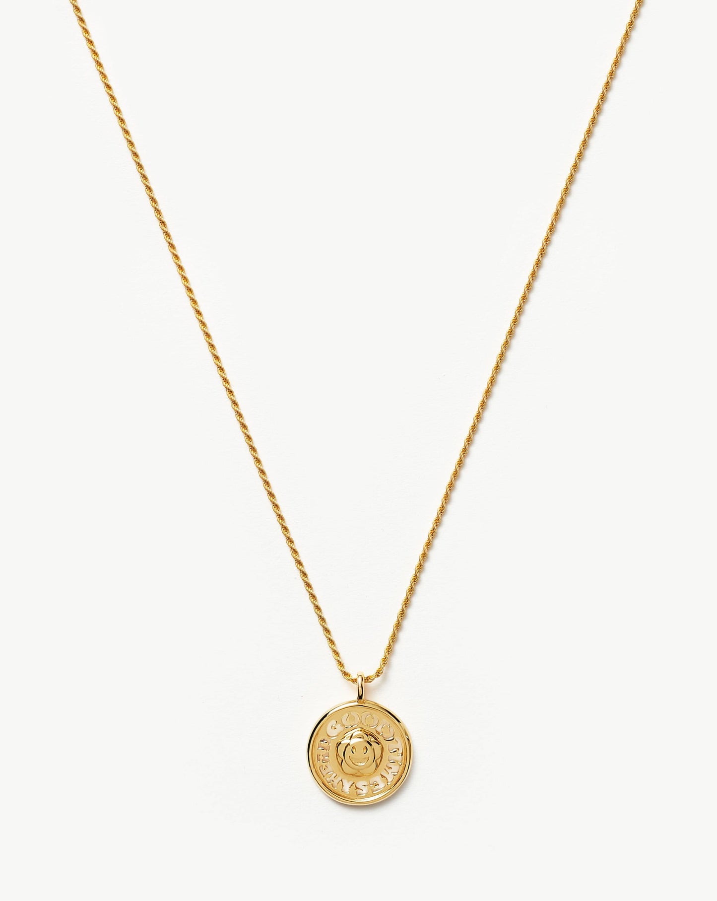 Good Vibes Sunshine Medallion Pendant Necklace