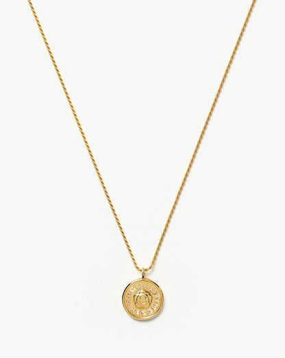 Good Vibes Sunshine Medallion Pendant Necklace